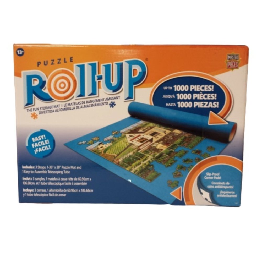Puzzle Roll-Up Mat 36" x 30" w Telescopic Tube
